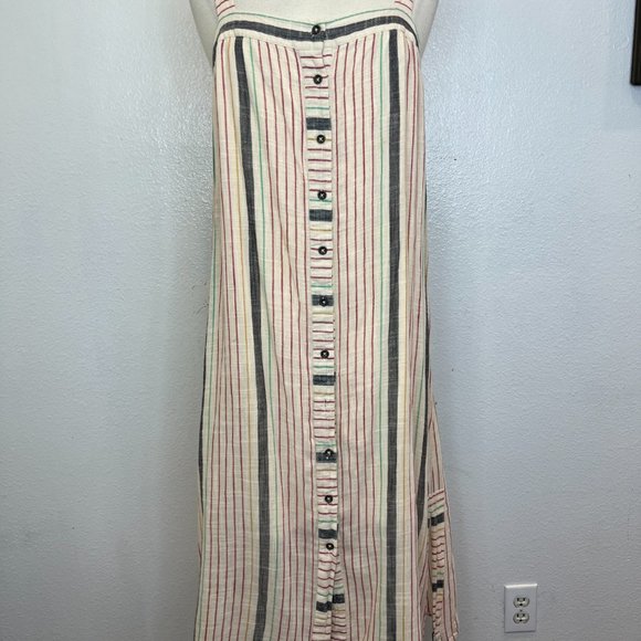 Anthropologie Holding Horses Sanibel Striped Midi Dress Size 16 - Picture 5 of 12